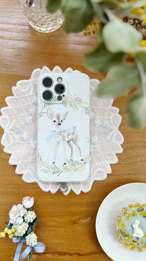 Bunny Phone Case with Calligraphy Name