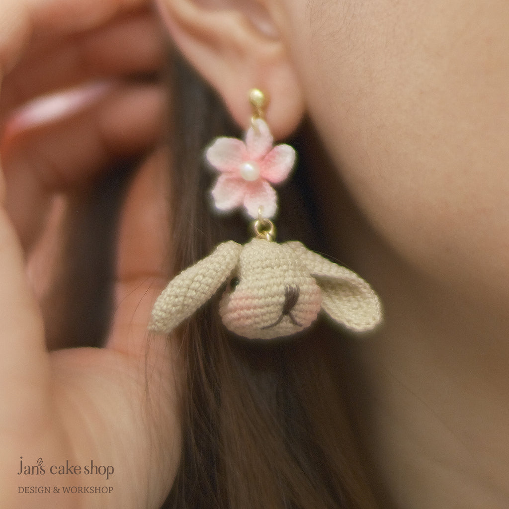 Handcrafted Bunny Earring by Sherry Yeung