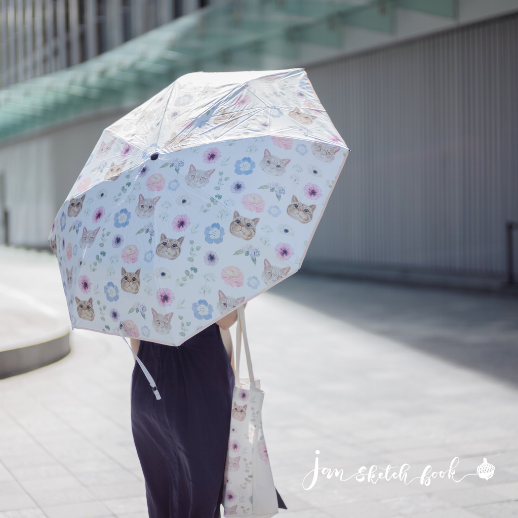 Fluffy Friends Custom Collapsible Umbrella (Lead time 3-4 weeks)